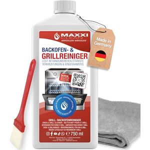 Maxxi Clean Oven & Grill Cleaner – The Original 1 x 750 ml Gel, 1 x Brush and 1 x Microfibre Cloth Self-Working Cleaner and Grease Remover for Hob & Grill Dissolves Incrustations Maxxi Clean Oven & Grill Cleaner – The Original 1 x 750 ml Gel, 1 x Brush and 1 x Microfibre Cloth Self-Working Cleaner and Grease Remover for Hob & Grill Dissolves Incrustations