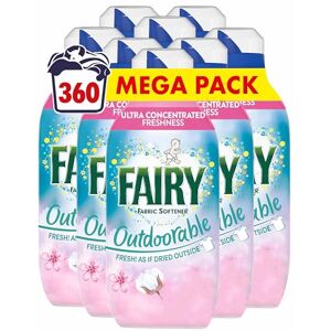 Fairy Non Bio Fairy Outdoorable Fabric Conditioner, Cherry Blossom and Nordic Cotton, 360 Washes (8x45), Ultra Concentrated Formula For Sensitive Skin, Dermatologically Tested Fairy Non Bio Fairy Outdoorable Fabric Conditioner, Cherry Blossom and Nordic Cotton, 360 Washes (8x45), Ultra Concentrated Formula For Sensitive Skin, Dermatologically Tested