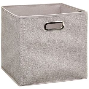 5 five simply smart 138885G Storage Box 31 x 31 cm (Chinese Beige), Cardboard, Polypropylene and Metal, U 5 five simply smart 138885G Storage Box 31 x 31 cm (Chinese Beige), Cardboard, Polypropylene and Metal, U