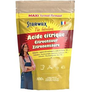 STARWAX THE FABULOUS - Citric Acid - Descaling Household Appliances - Removes Limescale - Adds Shine to Bathrooms - 100 Percent Natural Origin - Maxi Format 2.5kg STARWAX THE FABULOUS - Citric Acid - Descaling Household Appliances - Removes Limescale - Adds Shine to Bathrooms - 100 Percent Natural Origin - Maxi Format 2.5kg