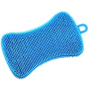 Poememgi Silicone Dishwashing Brush Dishwashing Brush Kitchen Brush Simple Operation Heat Resistant Nonstick Brush for Easy Handling and Cleaning (Blue) Poememgi Silicone Dishwashing Brush Dishwashing Brush Kitchen Brush Simple Operation Heat Resistant Nonstick Brush for Easy Handling and Cleaning (Blue)
