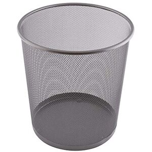 D.RECT Round Mesh Bin Silver 12L – Metal Wastepaper Basket for Office & Home – Breathable Design, Anti-Rust Coating, Leakproof Bottom, 26.6 x 21.8 x 28 cm D.RECT Round Mesh Bin Silver 12L – Metal Wastepaper Basket for Office & Home – Breathable Design, Anti-Rust Coating, Leakproof Bottom, 26.6 x 21.8 x 28 cm