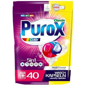 PUROX Color Laundry Capsules - 40 Washes - Effective on Colored Textiles PUROX Color Laundry Capsules - 40 Washes - Effective on Colored Textiles