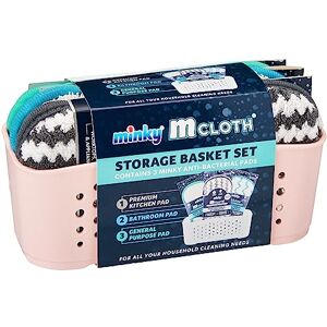 Minky Pink M Cloth Storage Basket Set Minky Pink M Cloth Storage Basket Set