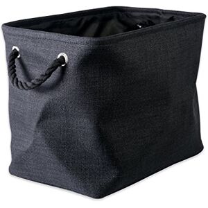 DII Space-Saving Collapsible Variegated Polyester Storage Bin, Large, Black,CAMZ37096 DII Space-Saving Collapsible Variegated Polyester Storage Bin, Large, Black,CAMZ37096