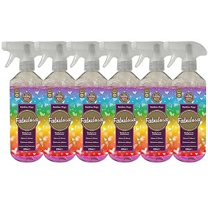 Fabulosa Antibacterial Disinfectant Spray, All Purpose Multi Surface Cleaner, 500ml, 6 pack, Rainbow Drops Fabulosa Antibacterial Disinfectant Spray, All Purpose Multi Surface Cleaner, 500ml, 6 pack, Rainbow Drops