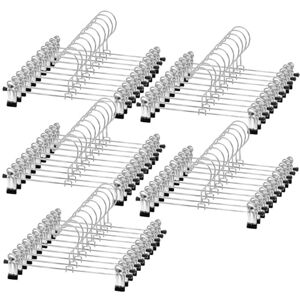 NORTHERN BROTHERS Skirt Hangers 50 Pack Trouser Hangers with Clips Adjustable Clip Hangers Non-slip Pants Hangers for Trousers Jeans Skirt NORTHERN BROTHERS Skirt Hangers 50 Pack Trouser Hangers with Clips Adjustable Clip Hangers Non-slip Pants Hangers for Trousers Jeans Skirt