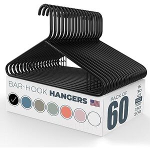 Neaties 60pk Made in USA Strong Plastic Clothes Hangers Bulk 20 30 50 100 Pack Available Laundry Clothes Hanger Coat Hangers Plastic Heavy Duty Plastic Hanger for Closet and Clothing Hangars (Black) Neaties 60pk Made in USA Strong Plastic Clothes Hangers Bulk 20 30 50 100 Pack Available Laundry Clothes Hanger Coat Hangers Plastic Heavy Duty Plastic Hanger for Closet and Clothing Hangars (Black)