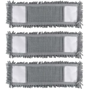 JVL Chenille Mop Replacement Cleaning Pad – Machine Washable Microfibre Refill – Grey (Pack of 3) JVL Chenille Mop Replacement Cleaning Pad – Machine Washable Microfibre Refill – Grey (Pack of 3)