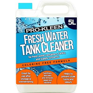Pro-Kleen Fresh Water Tank Cleaner (5 Litres) Sanitises, Descales, Removes Algae & Bacteria Prevents Stale Taste & Odours Pro-Kleen Fresh Water Tank Cleaner (5 Litres) Sanitises, Descales, Removes Algae & Bacteria Prevents Stale Taste & Odours