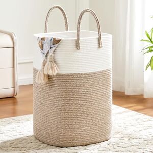 Artfeel Laundry Basket,Woven Cotton Rope Laundry Hamper,60L Versatile Storage for Dirty Clothes,Baby Toys,and Blankets in Bathroom, Nursery,and Living Room Artfeel Laundry Basket,Woven Cotton Rope Laundry Hamper,60L Versatile Storage for Dirty Clothes,Baby Toys,and Blankets in Bathroom, Nursery,and Living Room