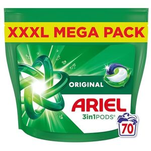 Ariel All-in-1 PODS® Laundry Detergent Capsules, 70 Washes, Original – Outstanding Stain Removal in 1 Wash Ariel All-in-1 PODS® Laundry Detergent Capsules, 70 Washes, Original – Outstanding Stain Removal in 1 Wash