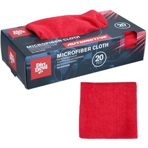Dirt Devil Microfibre Car Cloths, Cleaning Cloths and Cleaning Cloths, Microfibre Cloth, Cleaning Cloth 30 x 30 cm, Red, Pack of 20 Dirt Devil Microfibre Car Cloths, Cleaning Cloths and Cleaning Cloths, Microfibre Cloth, Cleaning Cloth 30 x 30 cm, Red, Pack of 20