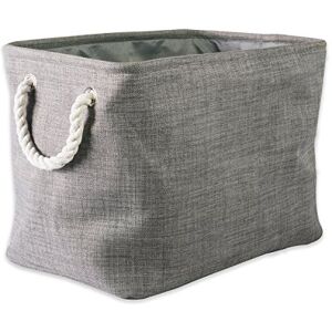 DII CAMZ37078 5568 Collapsible Variegated Polyester Storage Bin, Large, Gray DII CAMZ37078 5568 Collapsible Variegated Polyester Storage Bin, Large, Gray