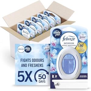 Febreze Bathroom Air Freshener - Spring Awakening - Odour Eliminator - 5 count Febreze Bathroom Air Freshener - Spring Awakening - Odour Eliminator - 5 count