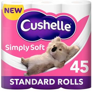 Cushelle Simply Soft Toilet Roll, 45 Standard Rolls Cushelle Simply Soft Toilet Roll, 45 Standard Rolls