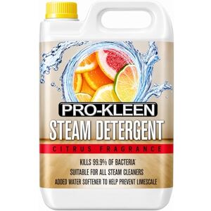 Pro-Kleen Steam Detergent – Citrus Fragrance, High Concentrate Cleaning Solution with Built in Water Softener-Suitable for All Electric Mop Machines 5L Pro-Kleen Steam Detergent – Citrus Fragrance, High Concentrate Cleaning Solution with Built in Water Softener-Suitable for All Electric Mop Machines 5L