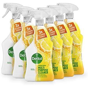 Dettol Spray, Antibacterial Multipurpose Cleaner, Lemon & Lime, 6.0L Total (1L x 6pck), Kitchen, Household Disinfectant Cleaning Solution, Kills 99.9 Percent of Germs Dettol Spray, Antibacterial Multipurpose Cleaner, Lemon & Lime, 6.0L Total (1L x 6pck), Kitchen, Household Disinfectant Cleaning Solution, Kills 99.9 Percent of Germs