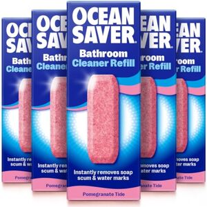 OceanSaver Eco Multi-Surface Bathroom Cleaner 6x 10ml Refills Powerful Just Add Water Toilet, Sink & Shower Watermark & Cleaning Spray Plant Based, Plastic & Cruelty-Free Pomegranate Scent OceanSaver Eco Multi-Surface Bathroom Cleaner 6x 10ml Refills Powerful Just Add Water Toilet, Sink & Shower Watermark & Cleaning Spray Plant Based, Plastic & Cruelty-Free Pomegranate Scent