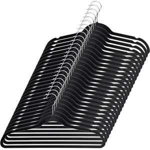 Black Steel Indoor Suit Hangers - Clothes Hangers Set of 25 Black Steel Indoor Suit Hangers - Clothes Hangers Set of 25