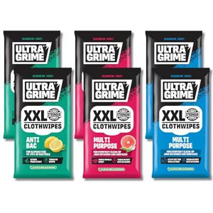 UltraGrime Household Clothwipes Bundle Multiuse Anti-Bac Cleaning Wipes Bulk Buy 6 packs of 20 Clothwipes 2 x Multiuse Pomelo, 2 x Multi-Purpose Original, 2 x Anti-Bac UltraGrime Household Clothwipes Bundle Multiuse Anti-Bac Cleaning Wipes Bulk Buy 6 packs of 20 Clothwipes 2 x Multiuse Pomelo, 2 x Multi-Purpose Original, 2 x Anti-Bac