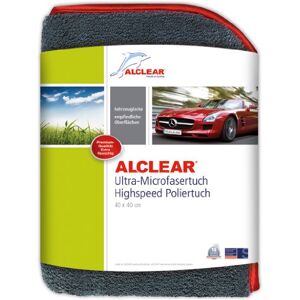 ALCLEAR 822203H Highspeed Microfibre Car Cloth, Polishing Cloth, Microfibre Cloth, Drying Cloth, 40 X 40 Cm, 1,200 Gsm, Extra Thick, Fluffy Soft, Grey, Car Care, Preparation And Car Polishing ALCLEAR 822203H Highspeed Microfibre Car Cloth, Polishing Cloth, Microfibre Cloth, Drying Cloth, 40 X 40 Cm, 1,200 Gsm, Extra Thick, Fluffy Soft, Grey, Car Care, Preparation And Car Polishing