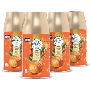 Glade Automatic Air Freshener Refills, Room Spray & Odour Eliminator for Home, Long-lasting Fragrance Infused with Essential Oils, Pumpkin Spice Latte, Pack of 4 (4 x 269ml) Glade Automatic Air Freshener Refills, Room Spray & Odour Eliminator for Home, Long-lasting Fragrance Infused with Essential Oils, Pumpkin Spice Latte, Pack of 4 (4 x 269ml)