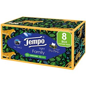 Tempo Family Tissue Box - 8 Boxes x 120 Tissues - Biodegradable Tempo Family Tissue Box - 8 Boxes x 120 Tissues - Biodegradable