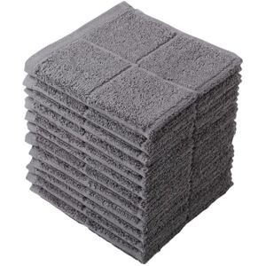 Glynniss Cotton Dishcloths - Absorbent Kitchen Rags - 12 pcs Gray Glynniss Cotton Dishcloths - Absorbent Kitchen Rags - 12 pcs Gray