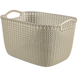 CURVER "Knit Rectangular Basket, White, 19 Litre CURVER "Knit Rectangular Basket, White, 19 Litre