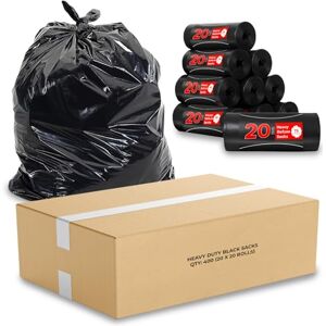 Roe Tenpo 400 Pack Black bin bags – 75L, 30 Micron Refuse Sacks, Extra Strong, Eco-friendly, Leak-Resistant bin liners Perfect for Home, Office, DIY & Garden (Packaging May Vary) Roe Tenpo 400 Pack Black bin bags – 75L, 30 Micron Refuse Sacks, Extra Strong, Eco-friendly, Leak-Resistant bin liners Perfect for Home, Office, DIY & Garden (Packaging May Vary)