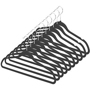 Whitmor Spacemaker Suit Hangers S/10-black Whitmor Spacemaker Suit Hangers S/10-black