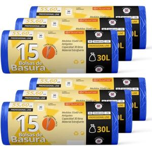 OFITURIA Garbage Bags, Trash Bags, 30L, Durable, Suitable for 30L Trash Bins, Leakproof, Easy Self-Closing Bags, Suitable for All Types of Waste, 55 x 60 cm – Ophituria (90 Bags, 30L) OFITURIA Garbage Bags, Trash Bags, 30L, Durable, Suitable for 30L Trash Bins, Leakproof, Easy Self-Closing Bags, Suitable for All Types of Waste, 55 x 60 cm – Ophituria (90 Bags, 30L)