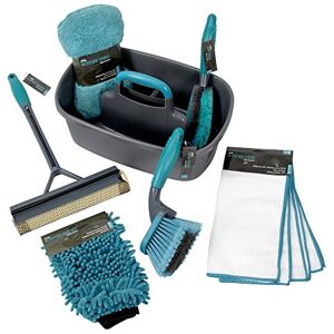 JVL 20-431 Car Cleaning Valet Pack with Storage Caddy, Grey Blue (Gold Bundle) JVL 20-431 Car Cleaning Valet Pack with Storage Caddy, Grey Blue (Gold Bundle)