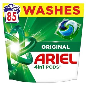 Ariel 4in1 PODS®, Washing Liquid Laundry Detergent Capsules 85 Washes, Original, Stain & Odour Removal in 1 Wash, Great Even in Cold & Short Ariel 4in1 PODS®, Washing Liquid Laundry Detergent Capsules 85 Washes, Original, Stain & Odour Removal in 1 Wash, Great Even in Cold & Short