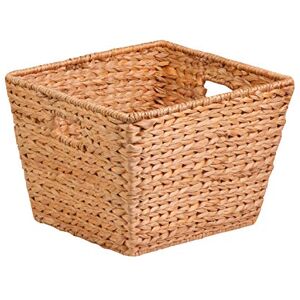 Honey Can Do STO 02884 Tall Square Water Hyacinth Basket Bin, Large, 15 L x 15 W x 12 H,Natural Honey Can Do STO 02884 Tall Square Water Hyacinth Basket Bin, Large, 15 L x 15 W x 12 H,Natural