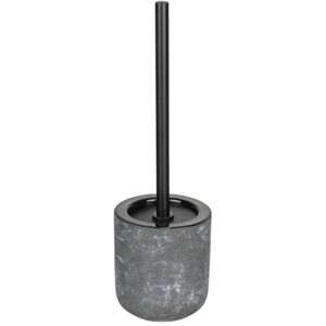 WENKO Set mod. Sacile Freestanding Ceramic Toilet Bathroom Accessories Stainless Steel Concrete Look Diameter 11.5 cm Height 38 cm Grey Black Brush Head 7.5 cm, Gray, 11,5 x 38 x 11,5 cm WENKO Set mod. Sacile Freestanding Ceramic Toilet Bathroom Accessories Stainless Steel Concrete Look Diameter 11.5 cm Height 38 cm Grey Black Brush Head 7.5 cm, Gray, 11,5 x 38 x 11,5 cm
