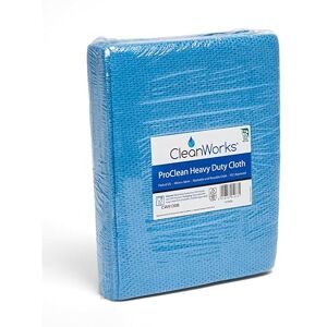 CleanWorks ProClean Heavy-Duty Cleaning Cloth Blue, Highly Absorbent, High Durability, Reuseable, Machine Washable, HACCP and FCC compliant (Pack of 25) CleanWorks ProClean Heavy-Duty Cleaning Cloth Blue, Highly Absorbent, High Durability, Reuseable, Machine Washable, HACCP and FCC compliant (Pack of 25)