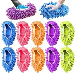 XBrand XModel Soft Multi-Color Microfiber Floor Mop Slippers - Floor Cleaner Accessories XBrand XModel Soft Multi-Color Microfiber Floor Mop Slippers - Floor Cleaner Accessories