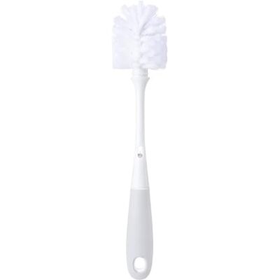 ANFAFFIA Bottle Brush, 2 in 1 Straw Cleaner Brush with Non Slip Handle, Reusable Bottle Cleaner with Soft Nylon Bristles for Glasswares, Mugs, Straw, Glass Cup, Lids White ANFAFFIA Bottle Brush, 2 in 1 Straw Cleaner Brush with Non Slip Handle, Reusable Bottle Cleaner with Soft Nylon Bristles for Glasswares, Mugs, Straw, Glass Cup, Lids White