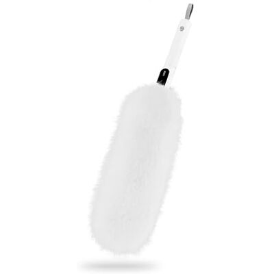 Swan Elevate Ultra-Fine Microfibre 2-in-1 Duster, Flat & Tubular Modes for Versatile Cleaning, Super Soft Washable & Reusable Head with Hanging Loop, White SWFC2005WHTN Swan Elevate Ultra-Fine Microfibre 2-in-1 Duster, Flat & Tubular Modes for Versatile Cleaning, Super Soft Washable & Reusable Head with Hanging Loop, White SWFC2005WHTN