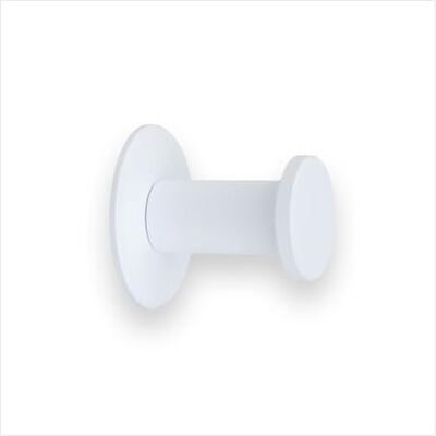 EVI Wall Hook - Stainless Steel, White Lacquered - 44x45mm - Wall Hook EVI Wall Hook - Stainless Steel, White Lacquered - 44x45mm - Wall Hook