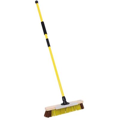 CHARLES BENTLEY BULLDOZER PRO 18" Heavy Duty Broom Scraper Bassine & Recycled PET Bristles Telescopic Handle Made in Britain Outdoor Cleaning Garden Patio Driveway 45x6x132cm CHARLES BENTLEY BULLDOZER PRO 18" Heavy Duty Broom Scraper Bassine & Recycled PET Bristles Telescopic Handle Made in Britain Outdoor Cleaning Garden Patio Driveway 45x6x132cm