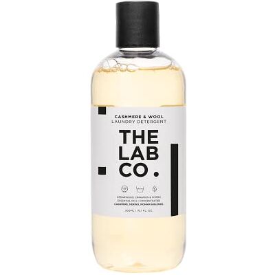 The Lab Co. Cashmere & Wool Laundry Detergent – 300ml (20 Washes) – Gentle Wash for Cashmere, Merino, Mohair & Wool Blends – Hand & Machine Wash Safe – Non-Bio Myrrh, Cinnamon & Cedarwood Scent The Lab Co. Cashmere & Wool Laundry Detergent – 300ml (20 Washes) – Gentle Wash for Cashmere, Merino, Mohair & Wool Blends – Hand & Machine Wash Safe – Non-Bio Myrrh, Cinnamon & Cedarwood Scent