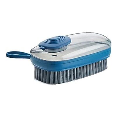 JHzood Dish Washing Up Brush With Soap Dispenser, 2 In 1 Automatic Liquid Adding Laundry Brush, Multipurpose Scrubbing Brush, For Clothes, Shoes, Carpet, Kitchen Sink (Blue) JHzood Dish Washing Up Brush With Soap Dispenser, 2 In 1 Automatic Liquid Adding Laundry Brush, Multipurpose Scrubbing Brush, For Clothes, Shoes, Carpet, Kitchen Sink (Blue)