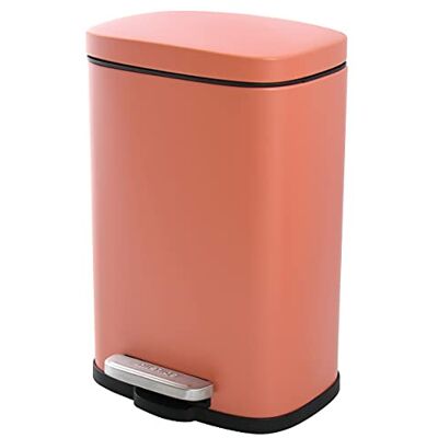 Spirella Akira Pedal Bin Steel 5L Matte Terracotta Spirella Akira Pedal Bin Steel 5L Matte Terracotta
