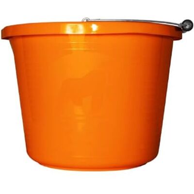 Red Gorilla Premium Builder's Bucket Orange 14 litre 3 Gallon Heavy Duty Strong Metal Handle Moulded Grip Multi Purpose Food Grade Plastic Red Gorilla Premium Builder's Bucket Orange 14 litre 3 Gallon Heavy Duty Strong Metal Handle Moulded Grip Multi Purpose Food Grade Plastic