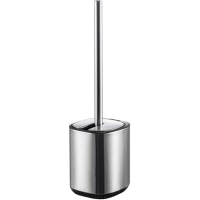 Showerdrape Echo Toilet Brush & Holder Set, Automatic Toilet Brushes For Bathroom With Soft Flexible Bristles For Cleaning, Stainless Steel Handle, Anti-Drip Holders, Satin H38 x W10.5 x D11cm Showerdrape Echo Toilet Brush & Holder Set, Automatic Toilet Brushes For Bathroom With Soft Flexible Bristles For Cleaning, Stainless Steel Handle, Anti-Drip Holders, Satin H38 x W10.5 x D11cm