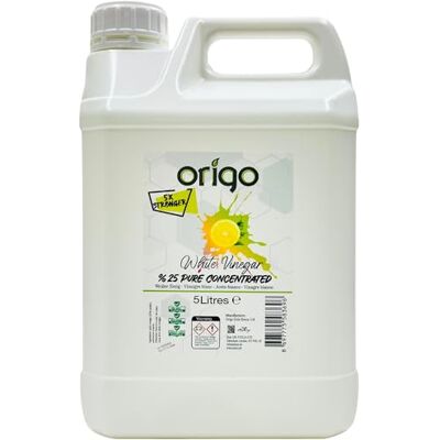 AKSOY Lemon White Vinegar 25% Concentrate 5L 5x Stronger Than Regular White Vinegar Powerful Cleaning Vinegar, Tough Stain Remover & Natural Weed Killer for Household & Garden Use AKSOY Lemon White Vinegar 25% Concentrate 5L 5x Stronger Than Regular White Vinegar Powerful Cleaning Vinegar, Tough Stain Remover & Natural Weed Killer for Household & Garden Use