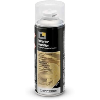 ERRECOM Interior Purifier, Car Air Conditioner & Cabin Purifying Spray Neutralises Bad Odours and Contaminants One-Shot Fast-Acting Formula Long-Lasting Fresh Air 200 ml Vanilla Scent ERRECOM Interior Purifier, Car Air Conditioner & Cabin Purifying Spray Neutralises Bad Odours and Contaminants One-Shot Fast-Acting Formula Long-Lasting Fresh Air 200 ml Vanilla Scent